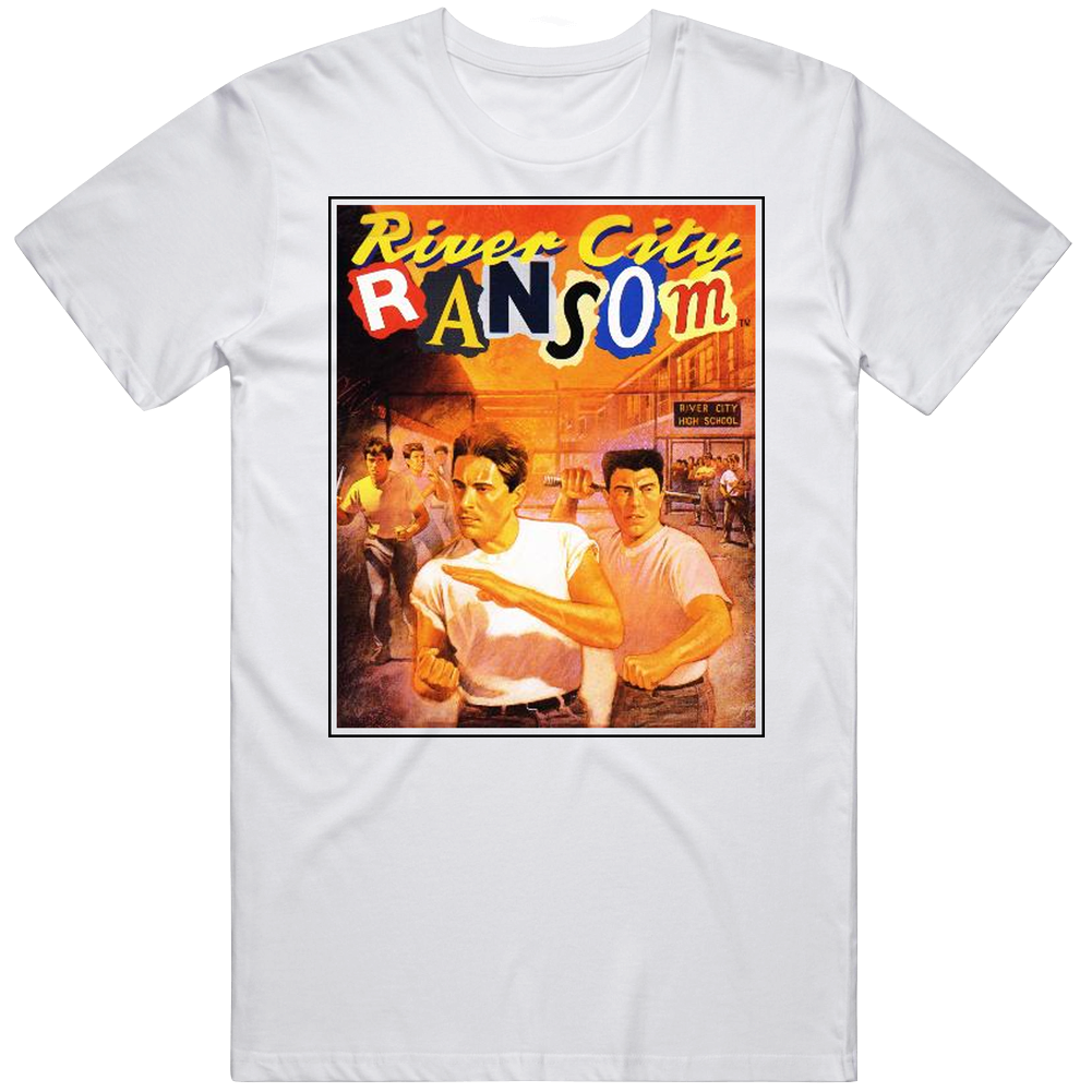 Classic Nintendo River City Ransom Mens Soft Cotton Tee T Shirt Classic Nintendo River City Ransom Mens Soft Cotton Tee T Shirt