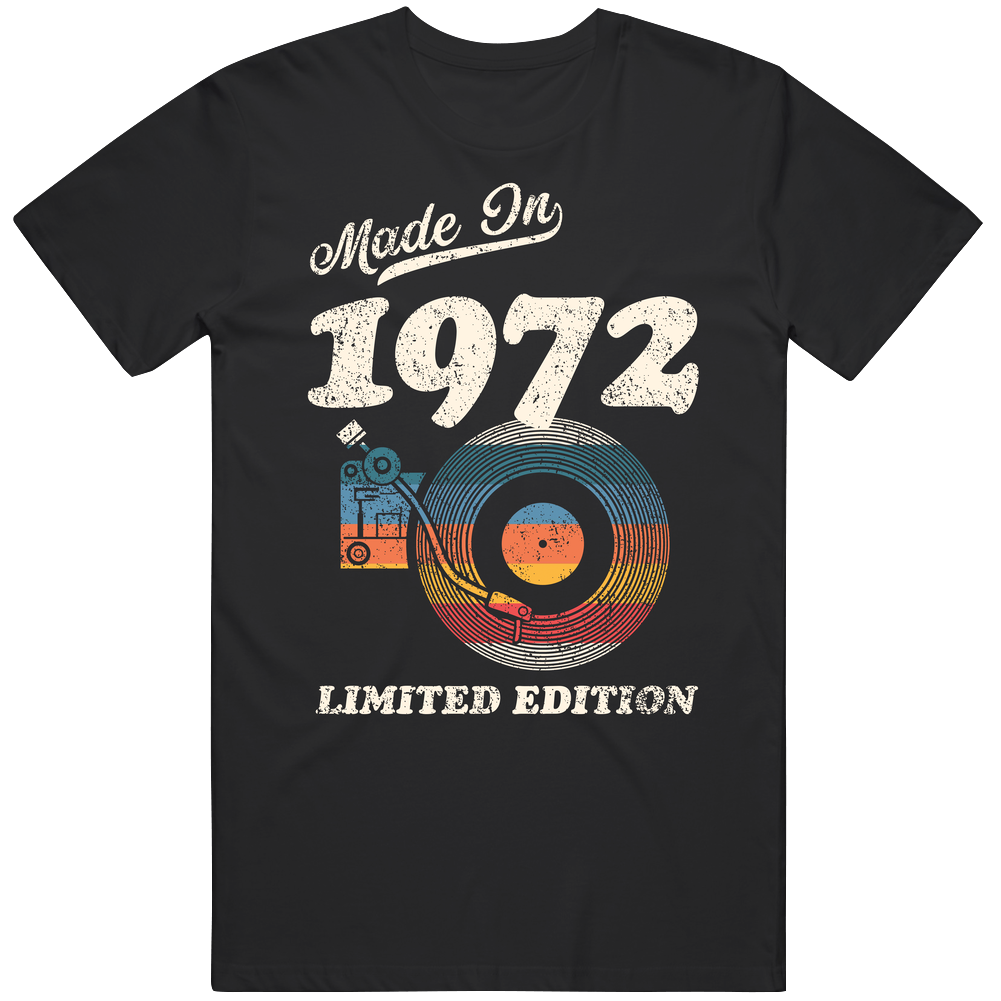 Made In 1972 Limited Edition Mens Soft Cotton Tee T Shirt Made In 1972 Limited Edition Mens Soft Cotton Tee T Shirt