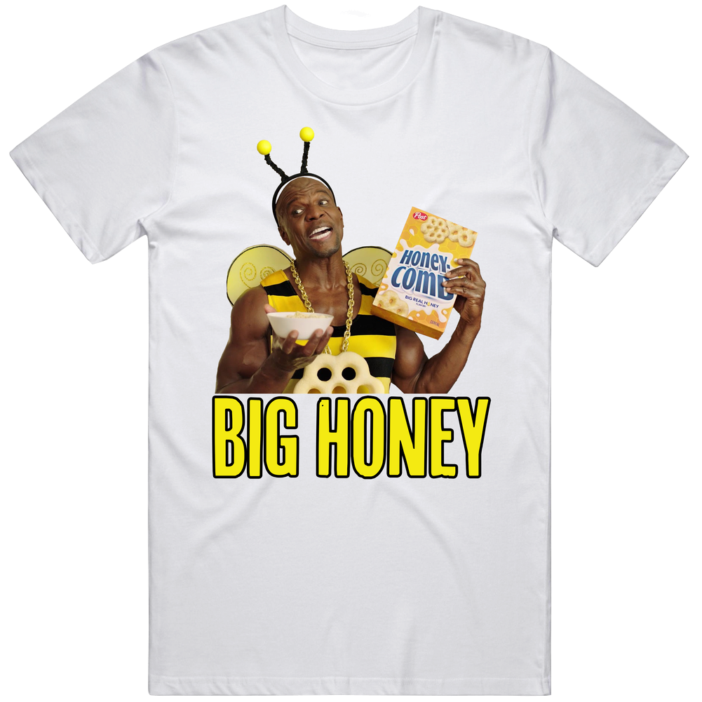 Terry Crews Big Honey Honeycomb Cereal Tv Commercial Mens Soft Cotton Tee T Shirt