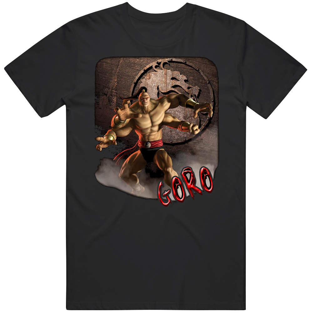 Goro Mortal Combat Video Game Mens Soft Cotton Tee T Shirt