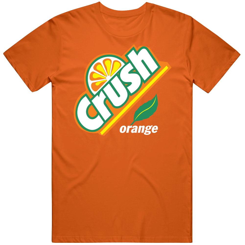 Orange Crush Soft Drink Pop Orange Mens Soft Cotton Tee T Shirt