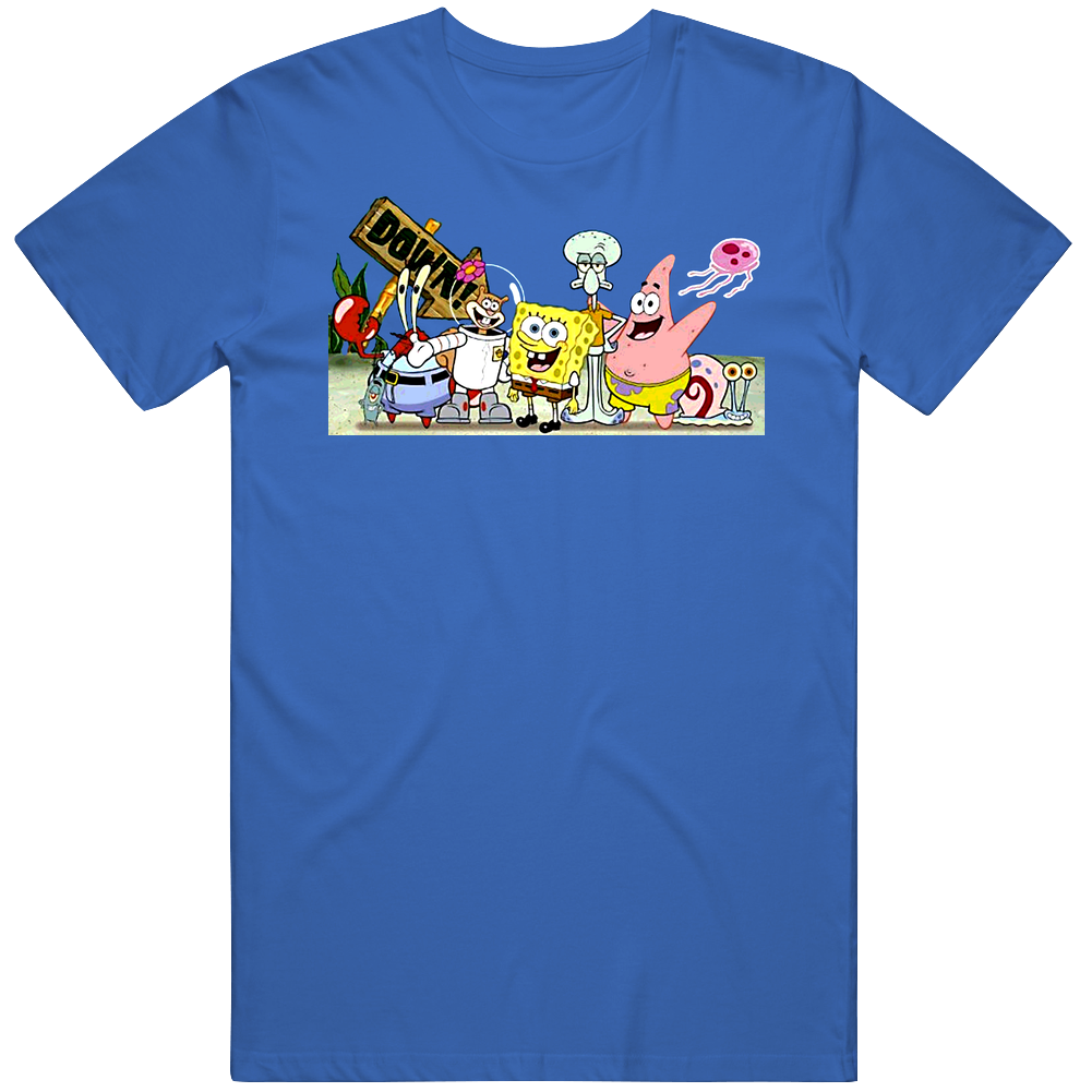 Spongebob Squarepants Cast Mens Soft Cotton Tee T Shirt