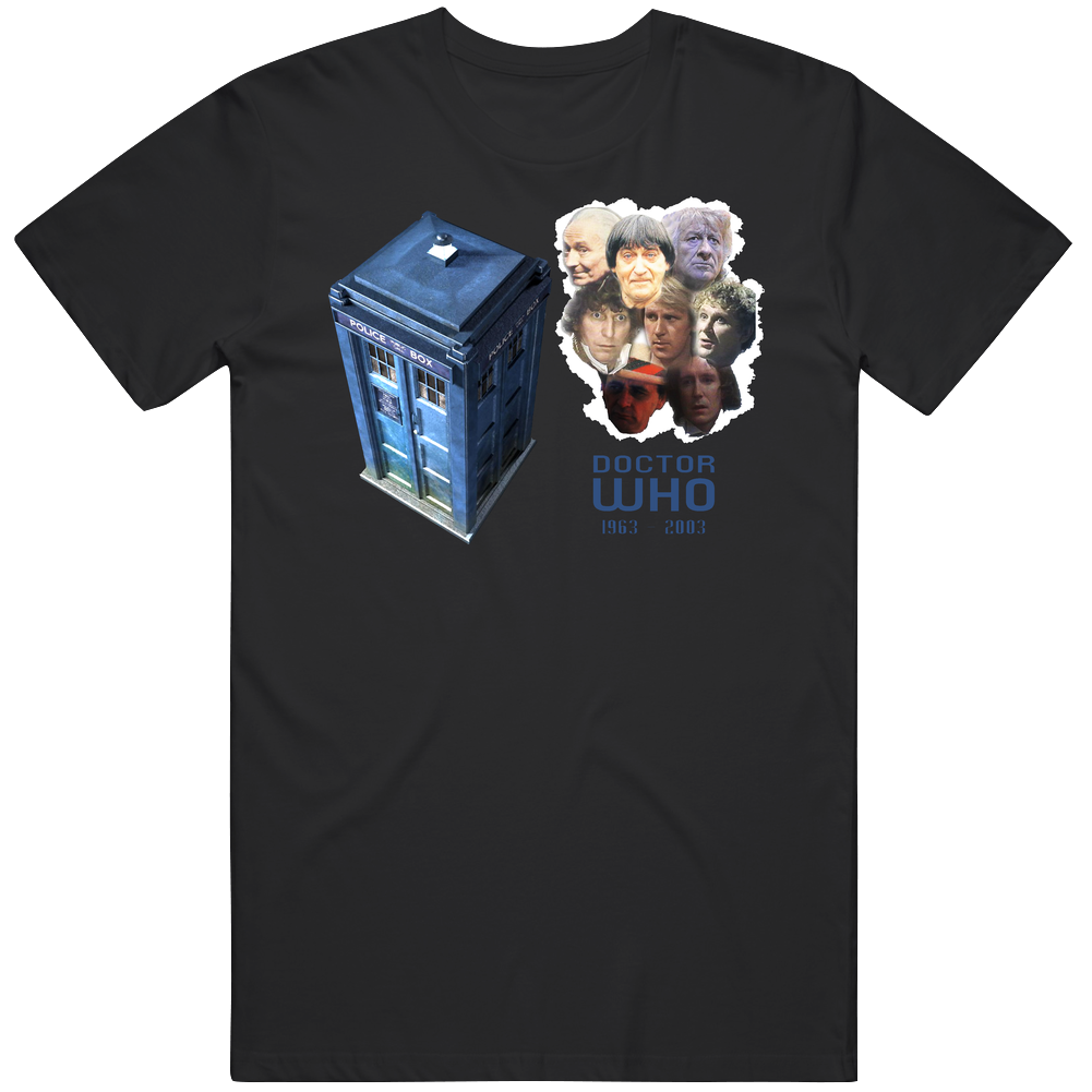 Dr Who All The Who's Over The Years Mens Soft Cotton Tee T Shirt