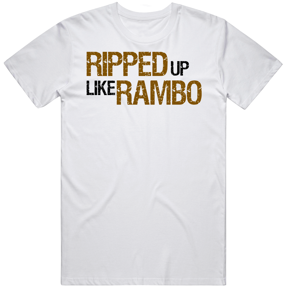 Jershey Shore Ripped Up Like Rambo Mens Soft Cotton Tee T Shirt Jershey Shore Ripped Up Like Rambo Mens Soft Cotton Tee T Shirt