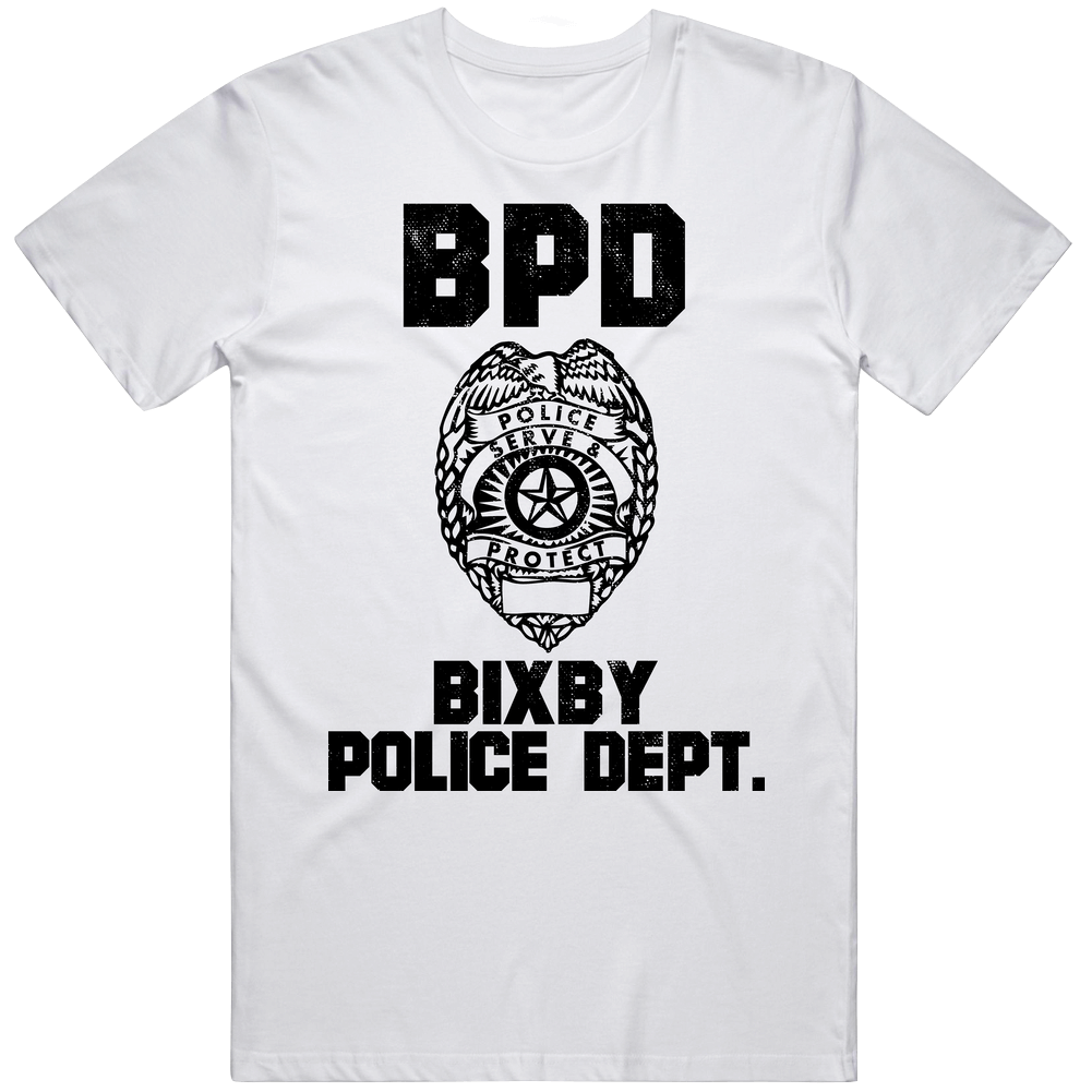 Bixby Police Department Mens Soft Cotton Tee T Shirt Bixby Police Department Mens Soft Cotton Tee T Shirt