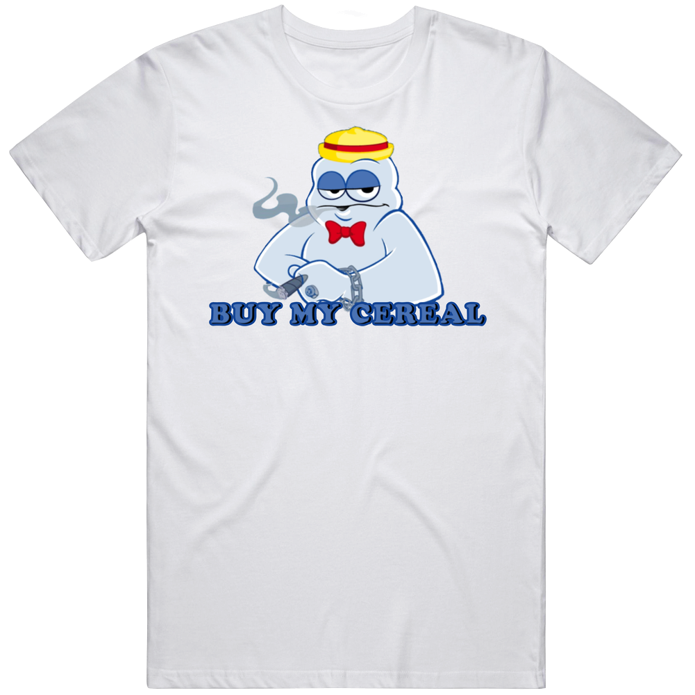 Boo Berry Cereal White Mens Soft Cotton Tee T Shirt