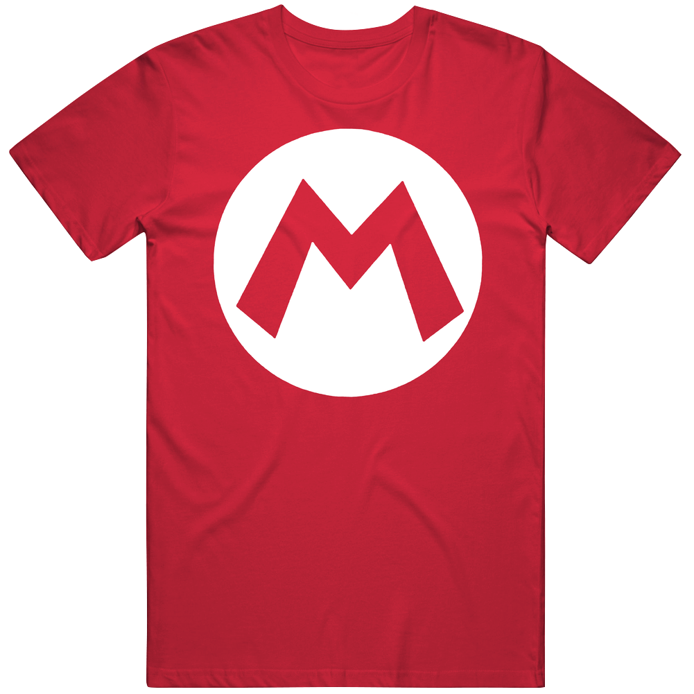 Mario M Mario Brothers Video Game Fan Mens Soft Cotton Tee T Shirt