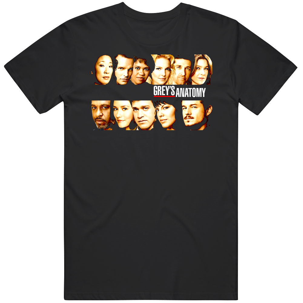 Grey's Anatomy Tv Show Mens Soft Cotton Tee T Shirt Grey's Anatomy Tv Show Mens Soft Cotton Tee T Shirt