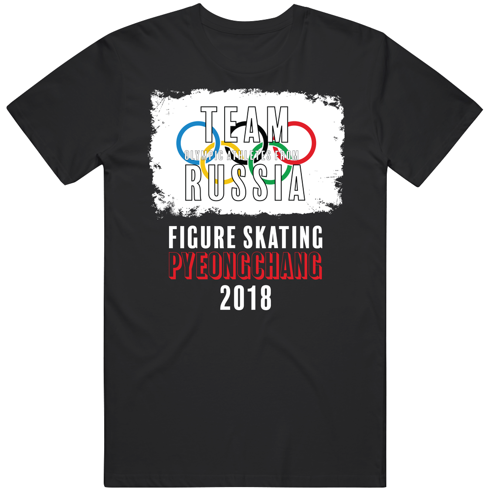 Team Flag Olympic Athletes From Russia Figure Skating Pyeongchang 2018 Olympic Mens Soft Cotton Tee T Shirt Team Flag Olympic Athletes From Russia Figure Skating Pyeongchang 2018 Olympic Mens Soft Cotton Tee T Shirt