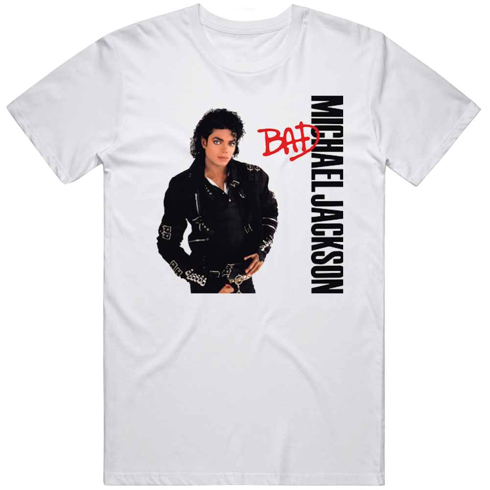 Bad Michael Jackson Unisex Classic Mens Soft Cotton Tee T Shirt Bad Michael Jackson Unisex Classic Mens Soft Cotton Tee T Shirt