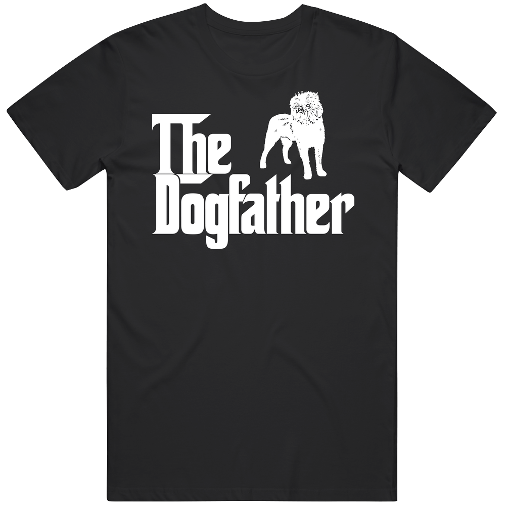 Affenpinscher Custom Dog Breed The Dogfather Black Mens Soft Cotton Tee T Shirt
