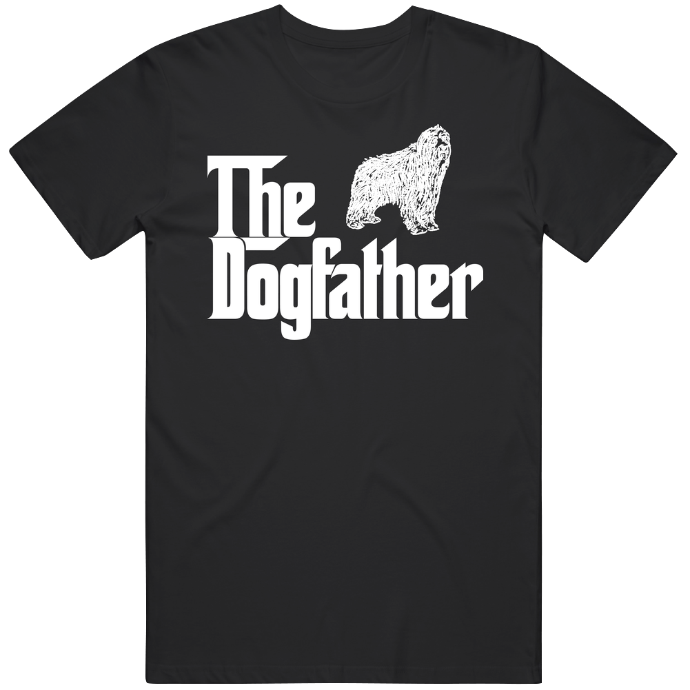 Bearded Collie Custom Dog Breed The Dogfather Black Mens Soft Cotton Tee T Shirt Bearded Collie Custom Dog Breed The Dogfather Black Mens Soft Cotton Tee T Shirt