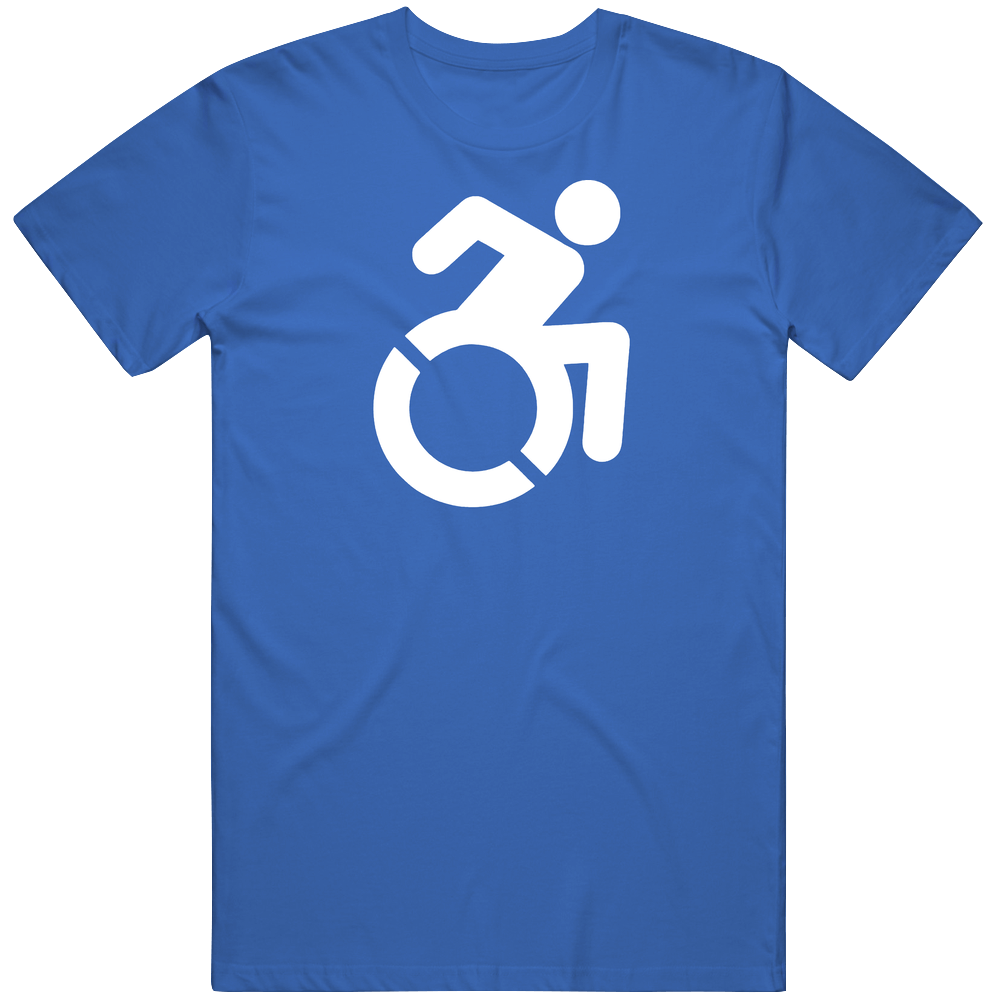 Speeding Wheel Chair Disability Special Olympics Fan Mens Soft Cotton Tee T Shirt Speeding Wheel Chair Disability Special Olympics Fan Mens Soft Cotton Tee T Shirt