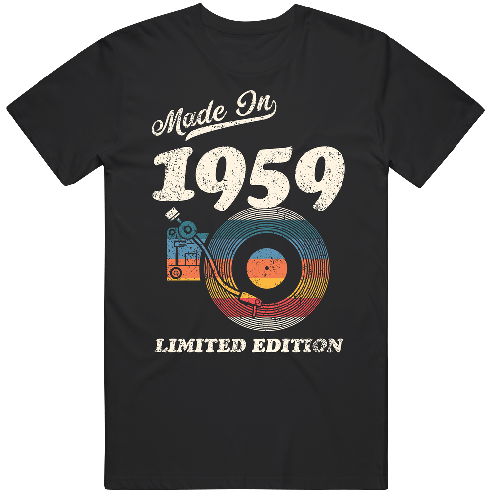 Made In 1959 Limited Edition Mens Soft Cotton Tee T Shirt Made In 1959 Limited Edition Mens Soft Cotton Tee T Shirt