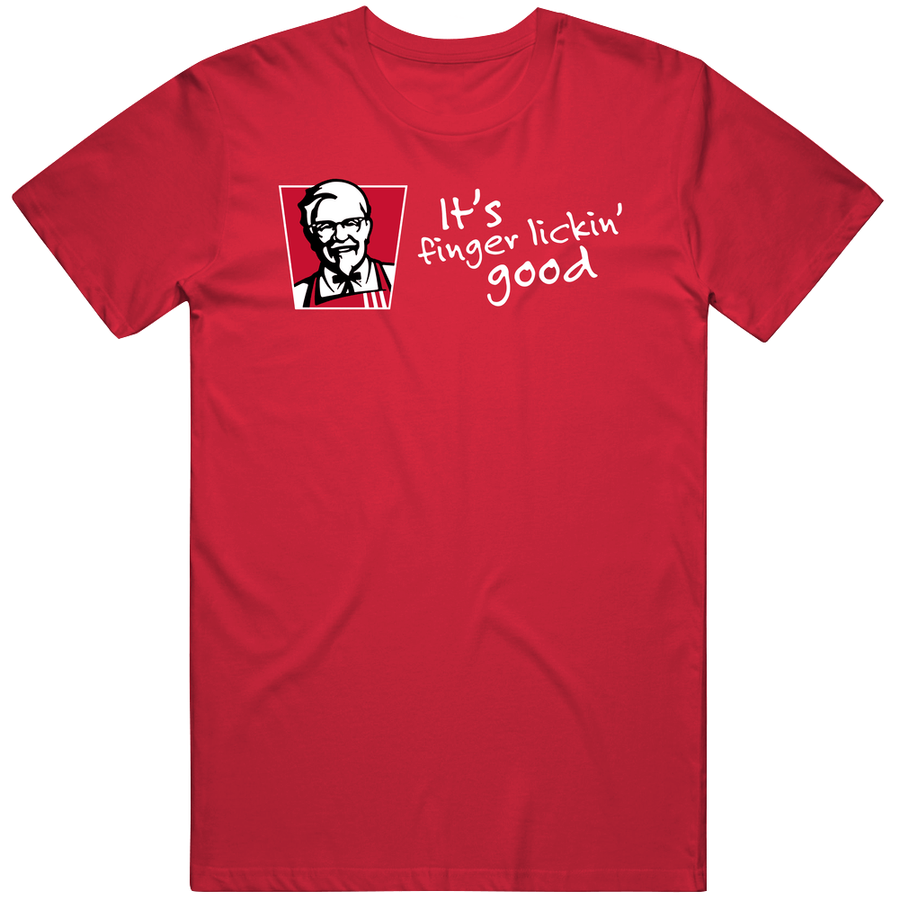 It's Finger Lickin' Good Kfc Most Memorable Ad Slogan Mens Soft Cotton Tee T Shirt It's Finger Lickin' Good Kfc Most Memorable Ad Slogan Mens Soft Cotton Tee T Shirt