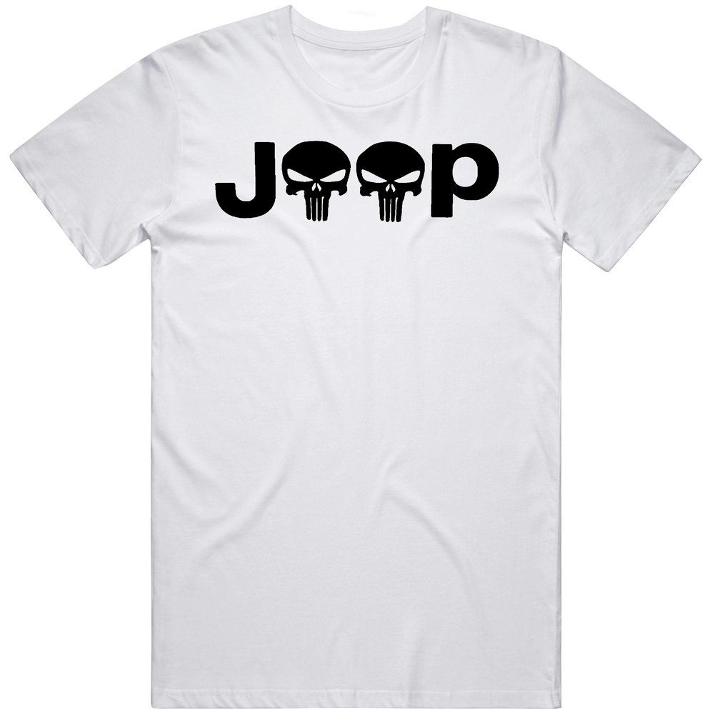 Jeep Punisher Logo Mashup Tv Show Car Fan Mens Soft Cotton Tee T Shirt