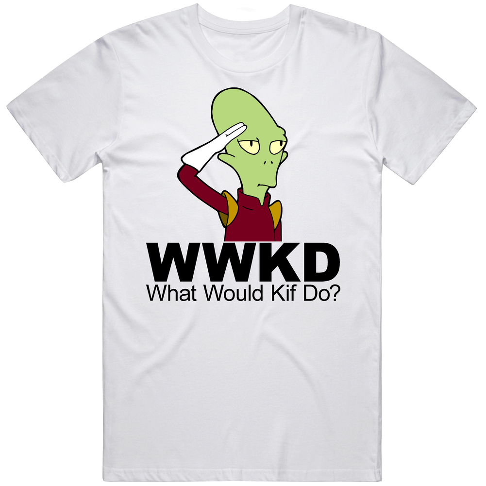 Futurama Wwjd Kif Cartoon Tv Mens Soft Cotton Tee T Shirt