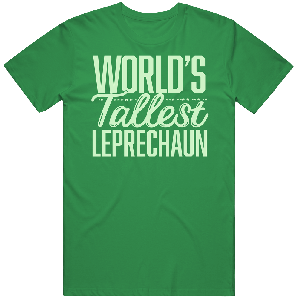 World's Tallest Leprechaun Funny St Patrick's Day Mens Soft Cotton Tee T Shirt World's Tallest Leprechaun Funny St Patrick's Day Mens Soft Cotton Tee T Shirt