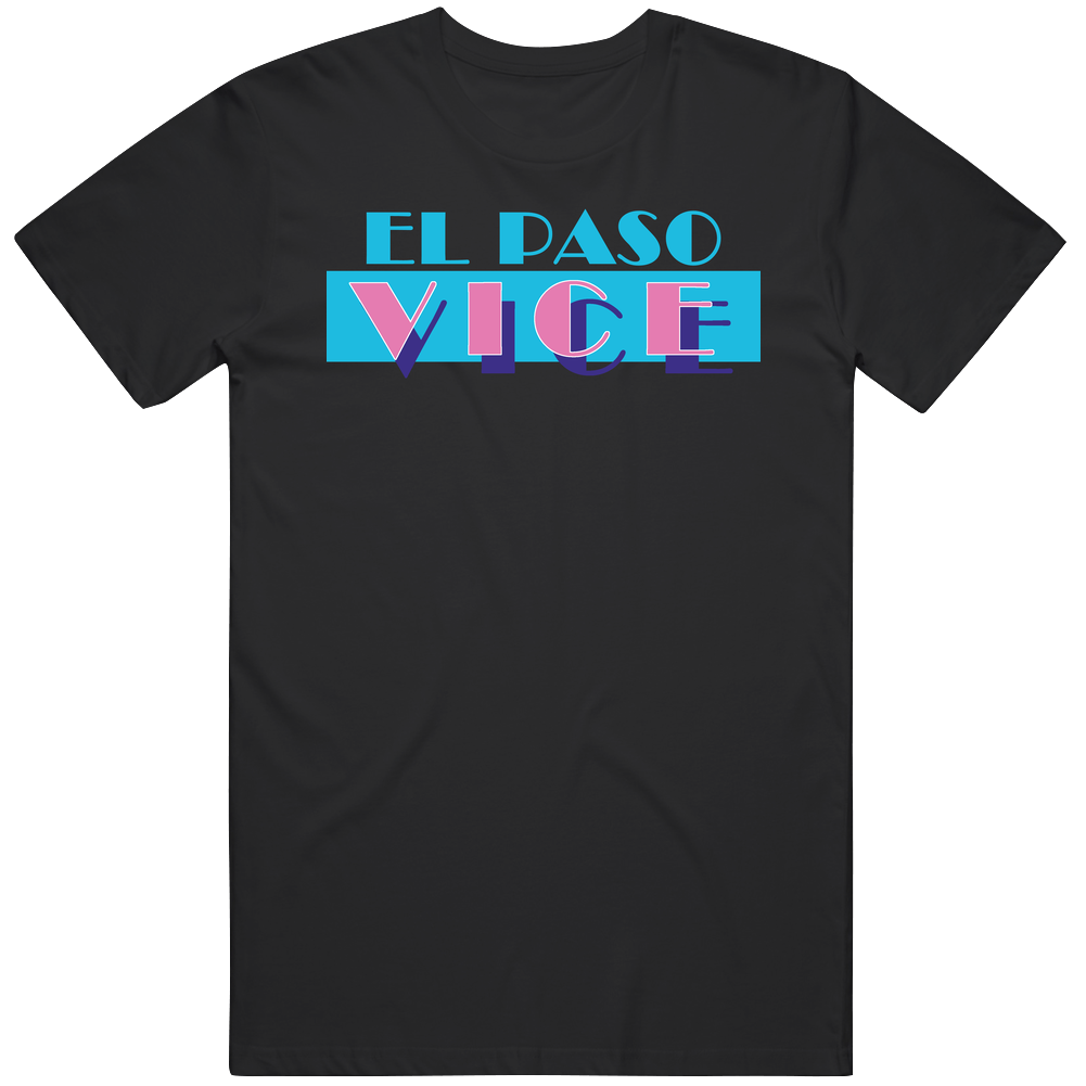 El Paso Miami Vice Parody Retro Tv Show Mens Soft Cotton Tee T Shirt El Paso Miami Vice Parody Retro Tv Show Mens Soft Cotton Tee T Shirt