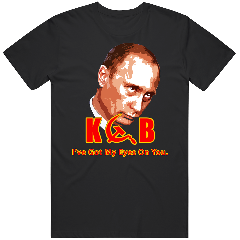 Kgb Putin Spies Black Mens Soft Cotton Tee T Shirt