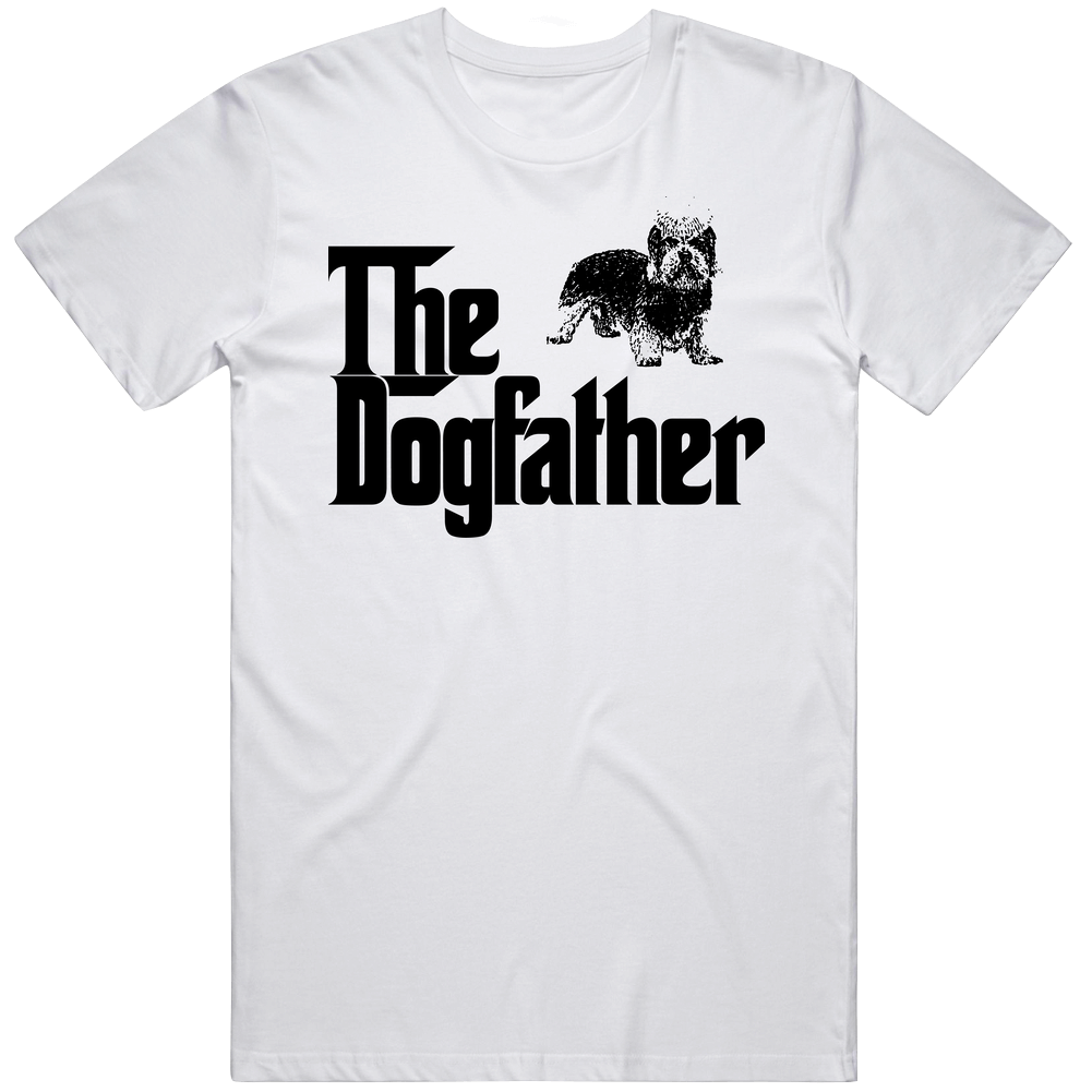 Dandie Dinmont Terrier Custom Dog Breed The Dogfather Mens Soft Cotton Tee T Shirt