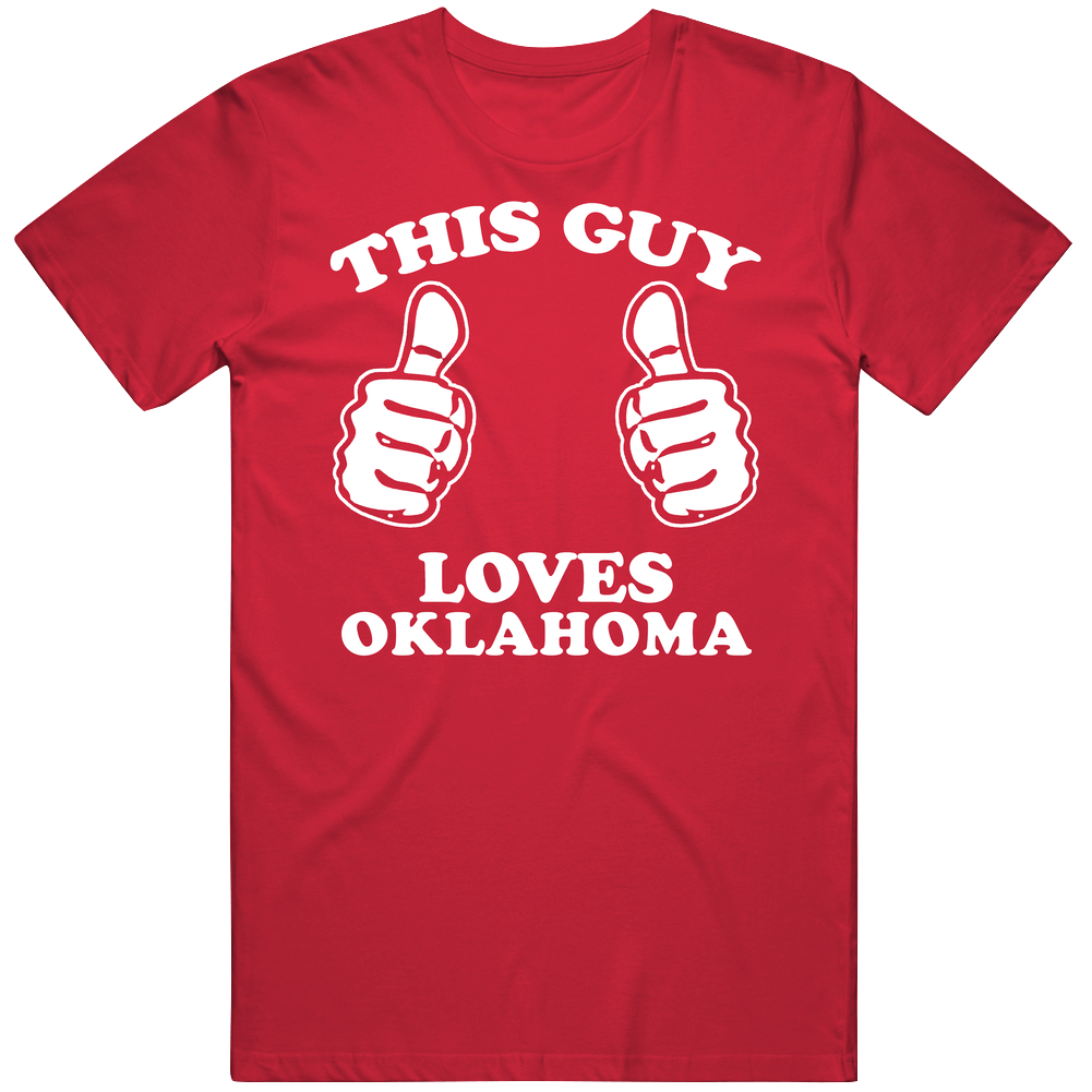 This Guy Loves Oklahoma Custom Mens Soft Cotton Tee T Shirt This Guy Loves Oklahoma Custom Mens Soft Cotton Tee T Shirt