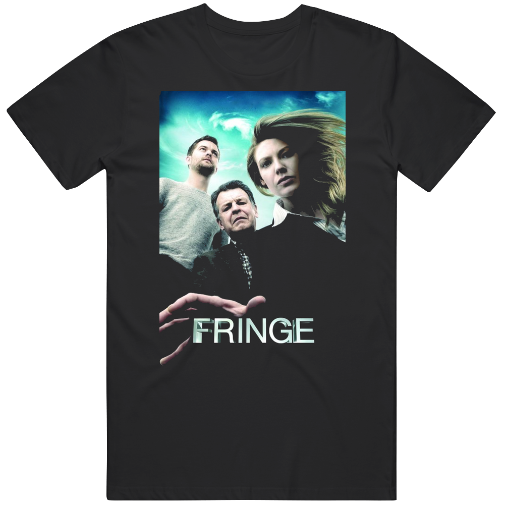 Fringe Sci Fi Tv Show Black Mens Soft Cotton Tee T Shirt Fringe Sci Fi Tv Show Black Mens Soft Cotton Tee T Shirt