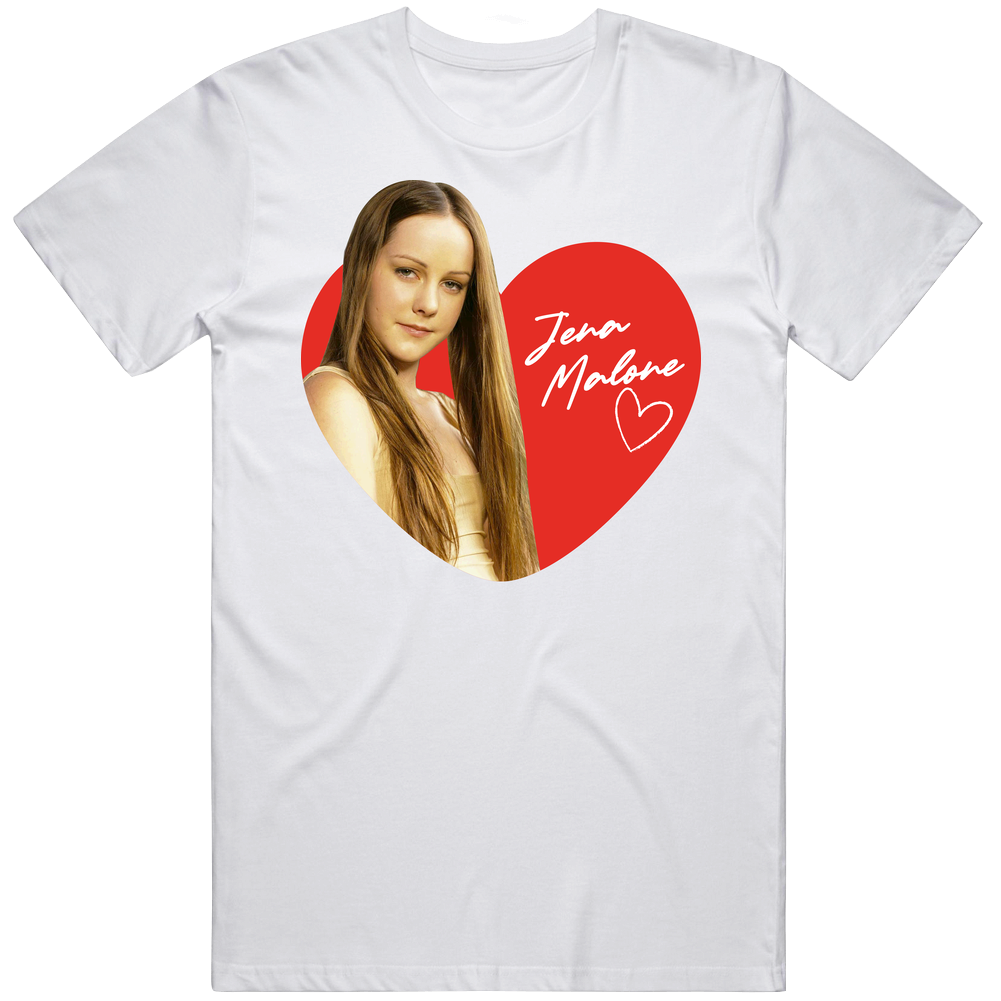 Jena Malone 90s Movie Tv Stars Heartthrob Fan Mens Soft Cotton Tee T Shirt Jena Malone 90s Movie Tv Stars Heartthrob Fan Mens Soft Cotton Tee T Shirt