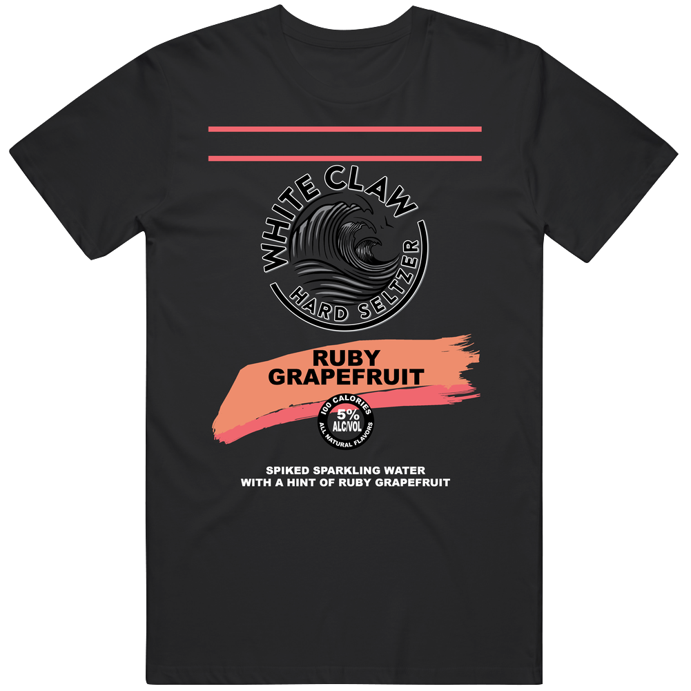 White Claww Ruby Grapefruit Hard Seltzer Halloween Costume Mens Soft Cotton Tee T Shirt White Claww Ruby Grapefruit Hard Seltzer Halloween Costume Mens Soft Cotton Tee T Shirt