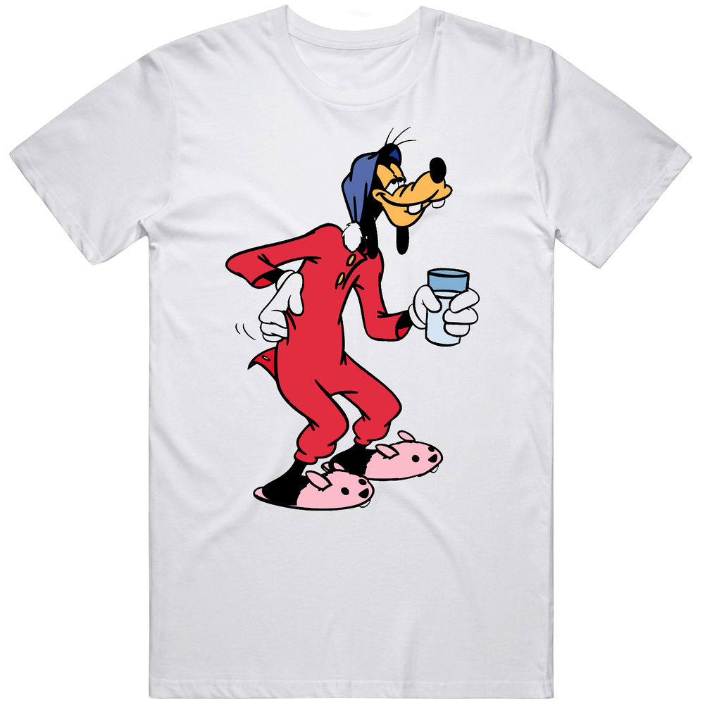 Goofy Bedtime Disney Cartoon Mens Soft Cotton Tee T Shirt Goofy Bedtime Disney Cartoon Mens Soft Cotton Tee T Shirt