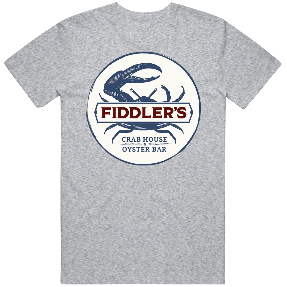 Fiddler's Crab House Savannah Georgia Restaurant Mens Soft Cotton Tee T Shirt Fiddler's Crab House Savannah Georgia Restaurant Mens Soft Cotton Tee T Shirt