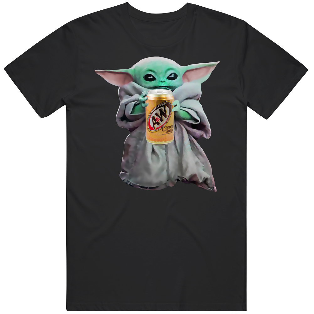 Baby Yoda The Child Mandalorian A W Cream Soda Pop Drink Mens Soft Cotton Tee T Shirt Baby Yoda The Child Mandalorian A W Cream Soda Pop Drink Mens Soft Cotton Tee T Shirt