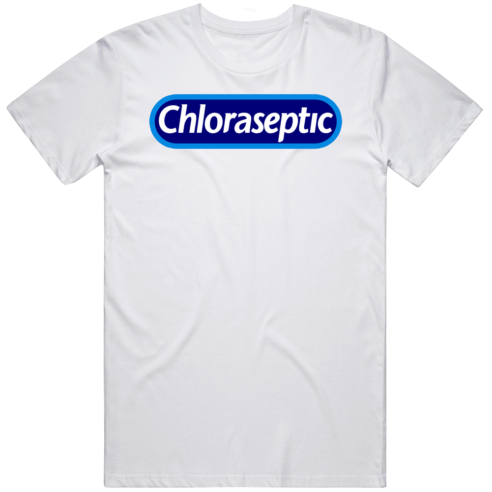 Chloraseptic Best Over The Counter Medication Logo Mens Soft Cotton Tee T Shirt Chloraseptic Best Over The Counter Medication Logo Mens Soft Cotton Tee T Shirt