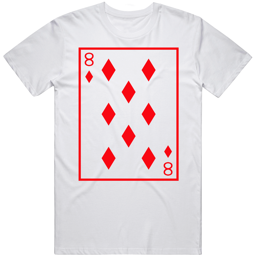 Eight Of Diamonds Playing Card Funny Halloween Costume Mens Soft Cotton Tee T Shirt Eight Of Diamonds Playing Card Funny Halloween Costume Mens Soft Cotton Tee T Shirt
