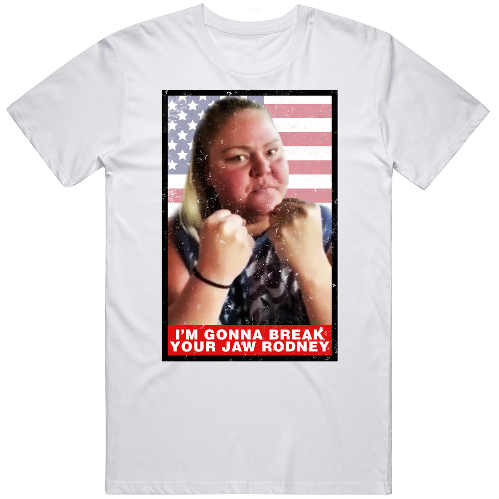 I'm Gunna Break Your Jaw Rodney Crystal Mens Soft Cotton Tee T Shirt I'm Gunna Break Your Jaw Rodney Crystal Mens Soft Cotton Tee T Shirt