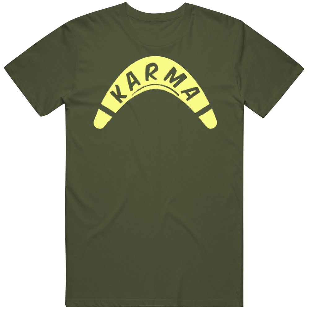 Funny Karma Boomerang Geek Mens Soft Cotton Tee T Shirt Funny Karma Boomerang Geek Mens Soft Cotton Tee T Shirt