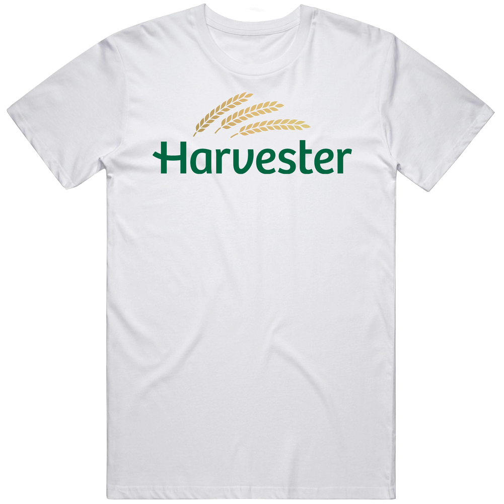 Harvester Uk Chain Restaurants Logo Mens Soft Cotton Tee T Shirt Harvester Uk Chain Restaurants Logo Mens Soft Cotton Tee T Shirt