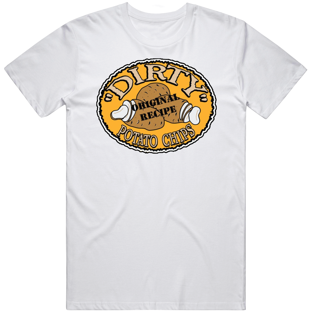Dirty Potato Chips Most Popular Potato Chip Brand Snack Food Lovers Mens Soft Cotton Tee T Shirt