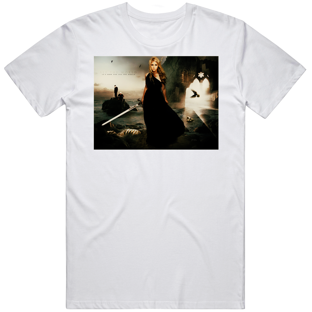 Buffy The Vampire Slayer Angel Mens Soft Cotton Tee T Shirt Buffy The Vampire Slayer Angel Mens Soft Cotton Tee T Shirt