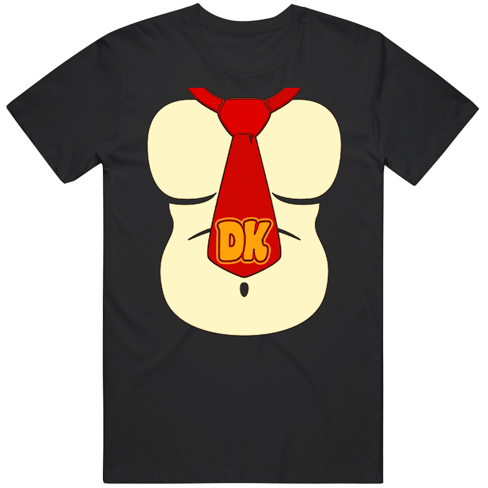 Donkey Kong Tie Video Game Mens Soft Cotton Tee T Shirt Donkey Kong Tie Video Game Mens Soft Cotton Tee T Shirt