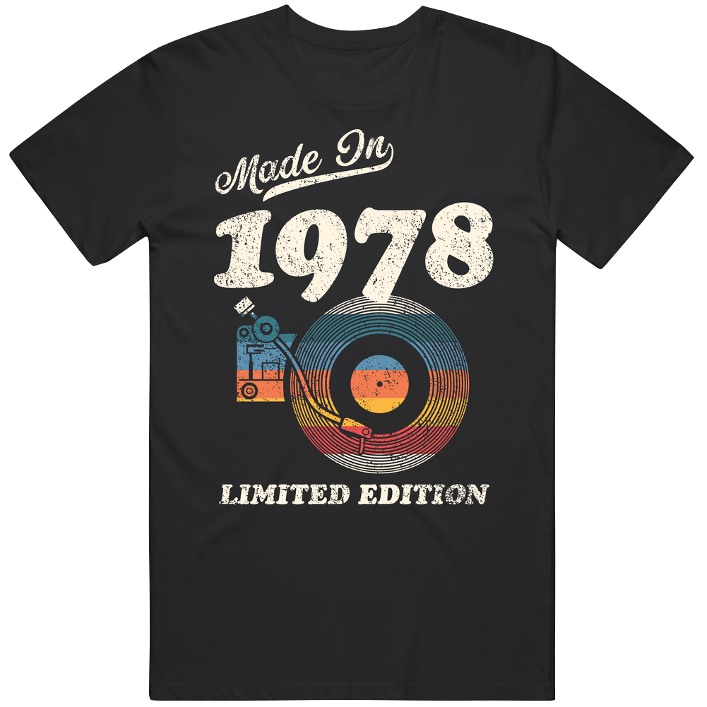Made In 1978 Limited Edition Mens Soft Cotton Tee T Shirt Made In 1978 Limited Edition Mens Soft Cotton Tee T Shirt