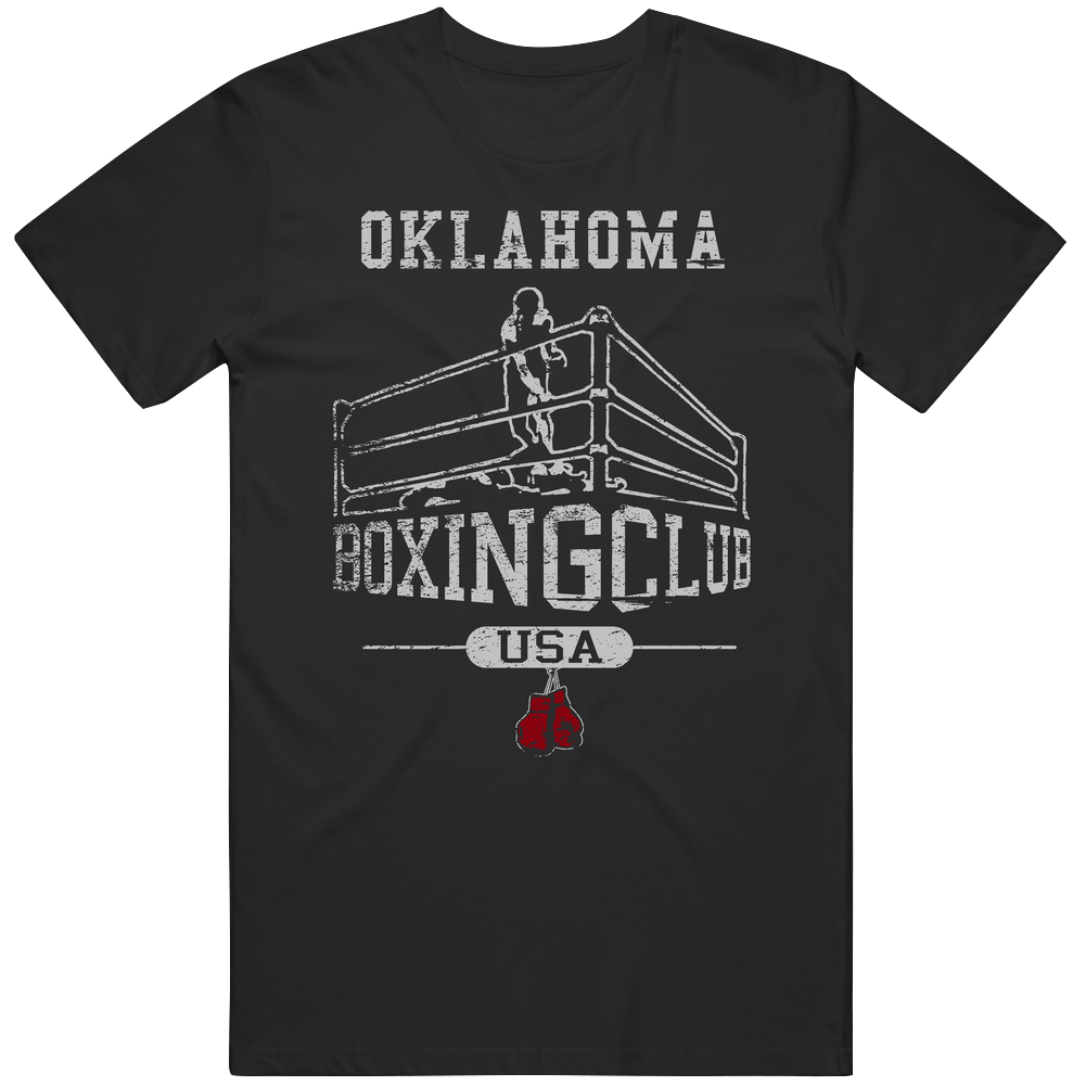 Oklahoma Boxing Club Gym Mens Soft Cotton Tee T Shirt Oklahoma Boxing Club Gym Mens Soft Cotton Tee T Shirt