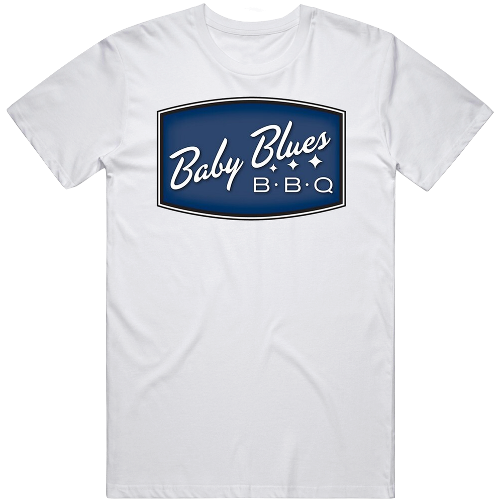 Baby Blues Bbq Philadelphia Restaurant Cool Mens Soft Cotton Tee T Shirt