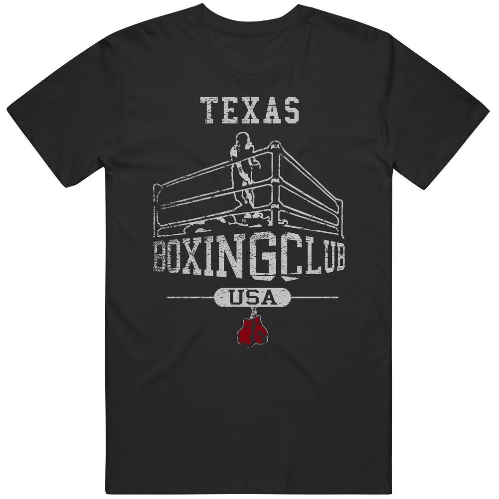 Texas Boxing Club Gym Mens Soft Cotton Tee T Shirt Texas Boxing Club Gym Mens Soft Cotton Tee T Shirt