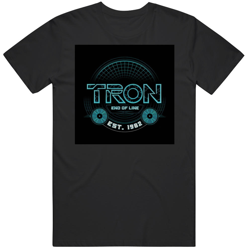 Tron Movie 1982 End Of Line Mens Soft Cotton Tee T Shirt