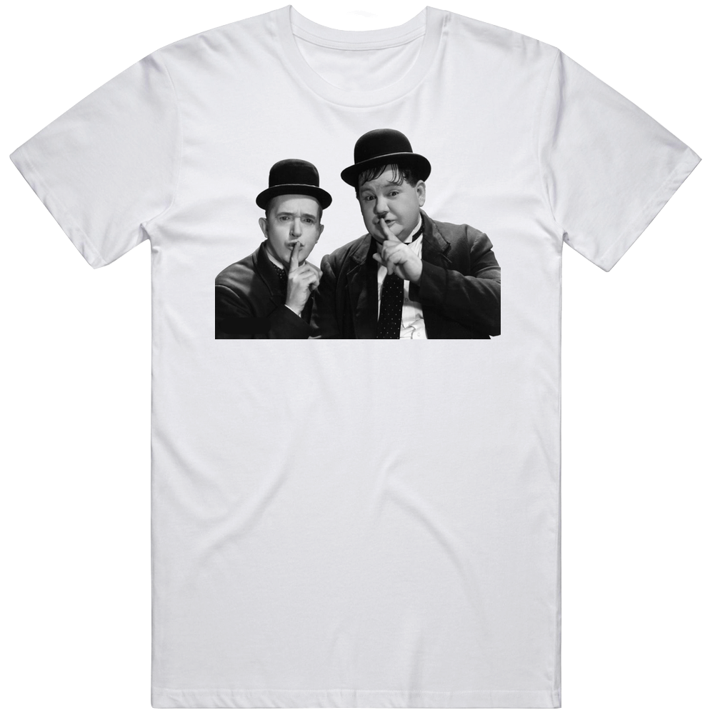 Laurel And Hardy Classic Thumb On Fire Mens Soft Cotton Tee T Shirt Laurel And Hardy Classic Thumb On Fire Mens Soft Cotton Tee T Shirt