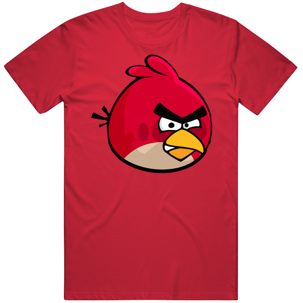Angry Bird Red Vintage Red Unisex Mens Soft Cotton Tee T Shirt Angry Bird Red Vintage Red Unisex Mens Soft Cotton Tee T Shirt