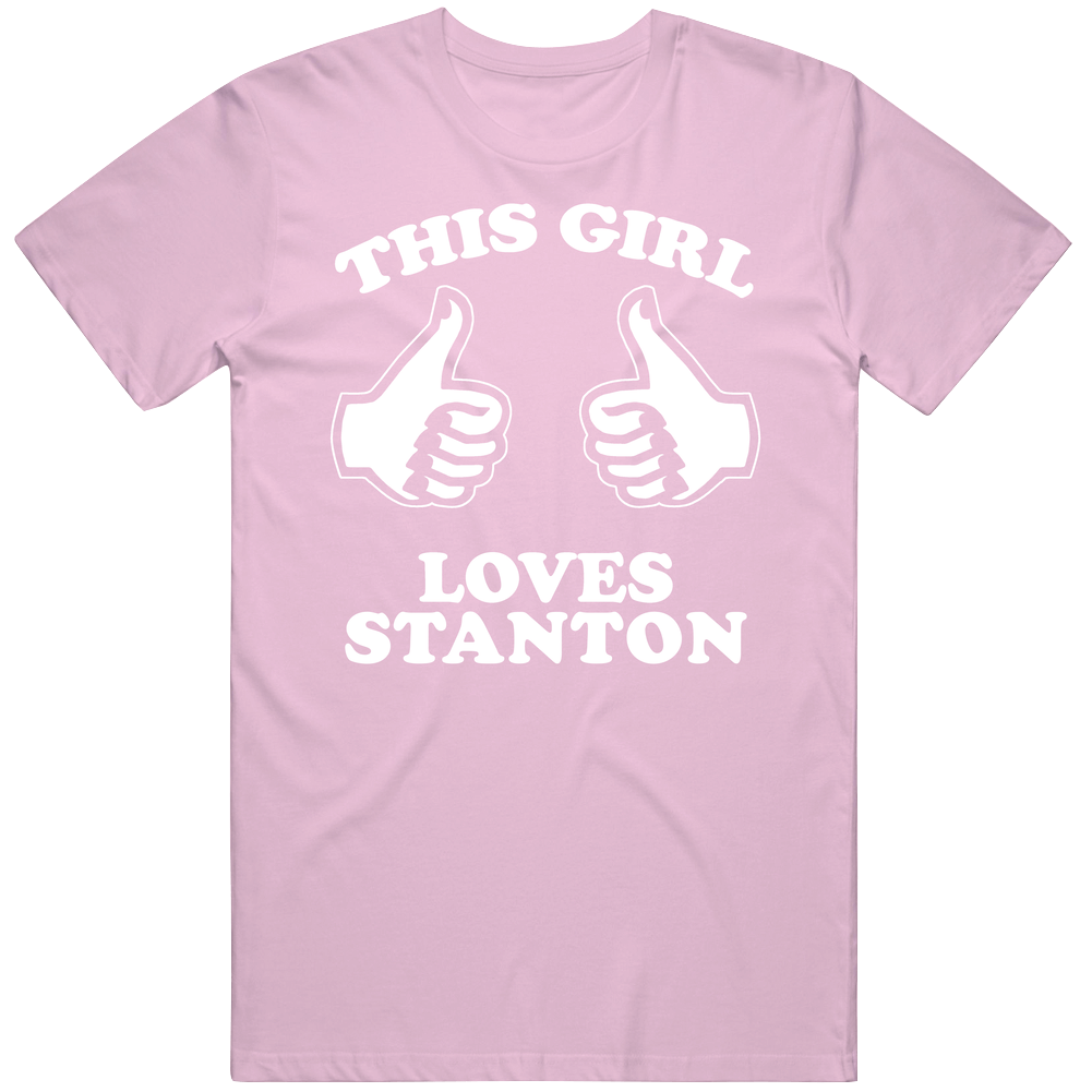 This Girl Loves Stanton Custom Mens Soft Cotton Tee T Shirt