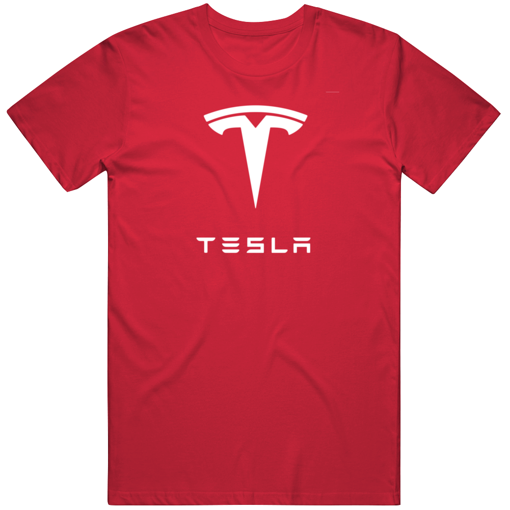 Tesla Logo 2 Auto 2 Vintage Red Unisex Mens Soft Cotton Tee T Shirt Tesla Logo 2 Auto 2 Vintage Red Unisex Mens Soft Cotton Tee T Shirt