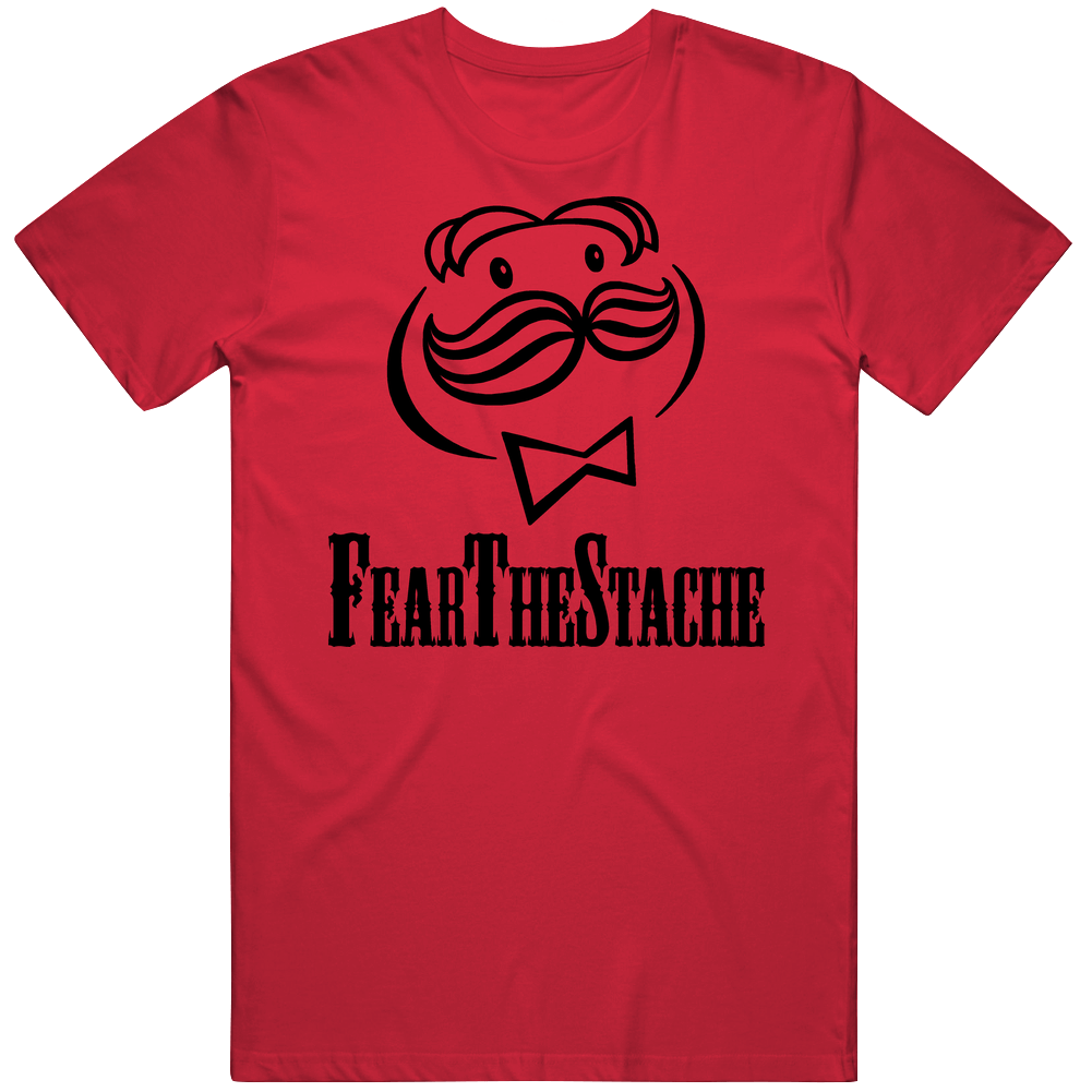 Fear The Stache Funny Chips Parody Mister Mens Soft Cotton Tee T Shirt Fear The Stache Funny Chips Parody Mister Mens Soft Cotton Tee T Shirt